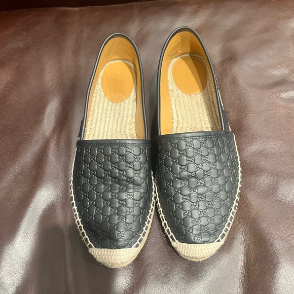 Great condition! AUTHENTIC GUCCI MICROGUCCISSIMA GG LEATHER ESPADRILLE - Picture 2 of 12